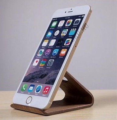 univerzlis bambusz fa asztali mobiltelefon tart